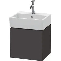 Duravit L-Cube Waschtischunterbau wandhängend Graphit Supermatt 434x341x400 mm - LC6245R8080 LC6245R8080