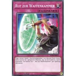 ReCollectibles Sammelkarte YuGiOh Karte Ruf zur Waffenkammer deutsch, Yu-Gi-Oh! Karte IGAS-DE077 Common weiß