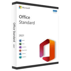Microsoft Office 2021 Standard - Product Key - CD/DVD
