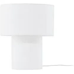 P & B Tischleuchte , Beige , Textil , zylindrisch , 35x40x35 cm , Lampen & Leuchten, Innenbeleuchtung, Tischlampen, Tischlampen