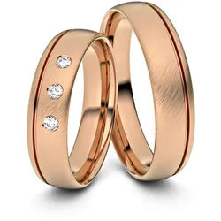 Trauringe Singen 333er Rotgold - 4489