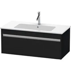 Duravit Ketho Waschtischunterbau wandhängend Eiche Schwarz Matt 1000x475x410 mm - KT642001616 KT642001616