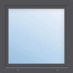 Meeth Fenster »77/3 MD«, Gesamtbreite x Gesamthöhe: 70 x 85 cm, Glassstärke: 33 mm, weiß/titan - schwarz