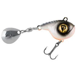 Fox Rage Kunstköder Fox Rage Ultra UV Big Eye Jig Spinner, (1-St), Kompakte Körperform für weitere Würfe, Design mit großen Augen als spezielle Anbiss-Zielpunkte, Hochqualitative VMC-Haken, Umweltfreundliche Konstruktion au seiner Zink-Legierung