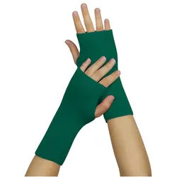 wobera Angora Stulpen mit Daumenloch 1 P gruen Unisex