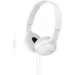 Sony MDR-ZX110AP Faltbarer On-Ear-Kopfhörer (Freisprechfunktion, integrierte Steuerung für Anrufe und Musik, mit Headsetfunktion) weiß