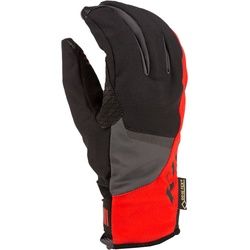 Klim Inversion Gore-Tex Motorradhandschuhe, schwarz-rot, Größe XL für Männer