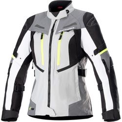 Alpinestars Bogota Pro Drystar® wasserdichte Damen Motorrad Textiljacke, grau, Größe M