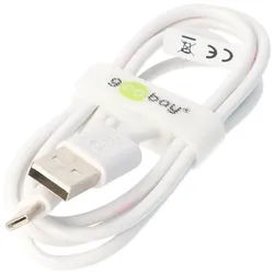 goobay USB-C Lade- und Synchronisationskabel für alle Geräte mit USB-C Anschluss, weiß 2 Meter