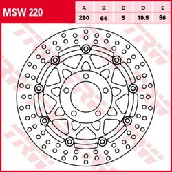 Bremsscheibe TRW MSW220 vorne, 1 Stück