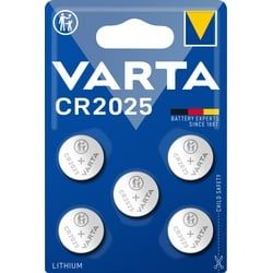 Varta Batterie Lithium, Knopfzelle, CR2025, 3V Electronics, Retail Blister (5-Pack)