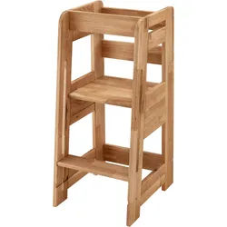 Ben'n'jen Lernturm , Wildeiche , Holz , Wildeiche , massiv , 40x89x52 cm , Babymöbel & Kindermöbel, Babyzimmer, Hochstühle, Lerntürme