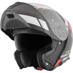 Bogotto FF403 Murata Klapphelm, schwarz-rot, Größe M für Männer