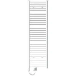 LuxeBath Elektrischer Badheizkörper Sahara 500×1800 mm weiß, gebogen, Seitenanschluss, 900 W, Thermostat