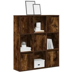 vidaXL Bücherregal NA Bücherregal Räuchereiche 89x24x101,5 cm Spanplatte braun