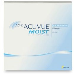 Johnson & Johnson 1-Day Acuvue Moist for Astigmatism (90er Packung) Tageslinsen (0 dpt, Zyl. -2,25, Achse 170 ° & BC 8.5) mit UV-Schutz