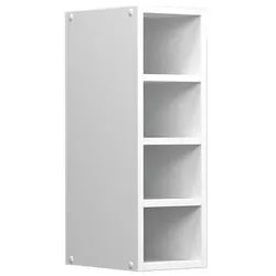 Vicco Hängeschrank R-Line Weiß 20 cm , Weiß, Weiß , Holzwerkstoff , 4 Fächer , Rechteckig , 20x60x29 cm , Küchen, Küchenmöbel, Küchenschränke, Küchenoberschränke