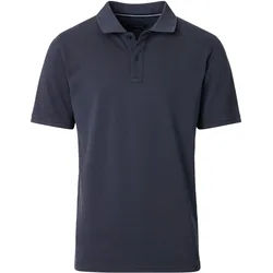 Poloshirt CASAMODA "CASAMODA Polo-Shirt uni", Herren, Gr. XL, blau, 95% Baumwolle, 5% Elasthan, Shirts