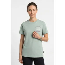 T-Shirt JACK WOLFSKIN "CAREFREE T W", Damen, Gr. M (38/40), plant grün, Obermaterial: 100% Baumwolle, normal, Rundhals, Shirts T-Shirt