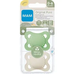 MAM Original Pure Silikonschnuller 0-6 Monate, matt (Farbe/Motiv nicht wählbar)