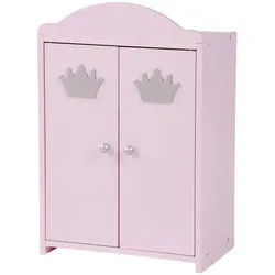 Roba Puppenschrank Prinzessin Sophie , Rosa , Holzwerkstoff , Märchen/ Fantasie , 34.5x51.5x21 cm , Spielzeug, Kinderspielzeug, Puppen & Puppenzubehör, Puppenzubehör