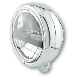 HIGHSIDER 5 3/4 Zoll LED-Scheinwerfer PECOS TYP 5, chrom, silber