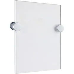 Büroschild LYON A6, Acryl (PMMA), transparent|silber