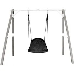 Ambia Garden Nestschaukel , Grau, Schwarz, Weiß , Holz , 254x207x160 cm , EN 71, CE, FSC 100% , Freizeit & Co, Gartenspielzeug, Schaukeln