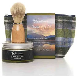 The Highland Soap Company Bartpflege-Set Highland Soap Rasierset (Geschenkset) Juniper & Lime