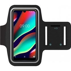 SmartFitness Wiko View 3 Pro Handy Sport Armband (Wiko View 3 Pro), Smartphone Hülle, Schwarz