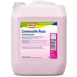 WECO Cremeseife Rosa, Auf Basis milder, hautfreundlicher Substanzen hergestellte Waschlotion, 10 l - Kanister