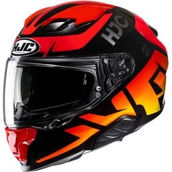 HJC F71 Bard Helm, schwarz-rot-gelb, Größe L