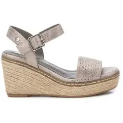 Xti für Damen. 14411603-PLOMO Sandalen 144116 silber (40), 8 bis 10 cm, Schnalle, Lässig