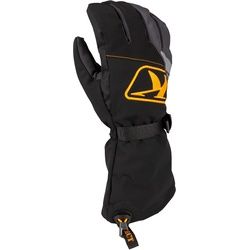 Klim Klimate Gauntlet Snowmobil Handschuhe, schwarz-grau-orange, Größe XL für Männer