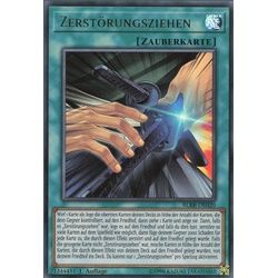 ReCollectibles Sammelkarte YuGiOh Karte Zerstörungsziehen deutsch, Yu-Gi-Oh! Karte BLRR-DE020 Ultra Rare weiß