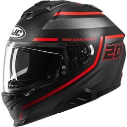 HJC i71 FQ 20 Helm, schwarz-rot, Größe 2XL