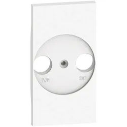 BTicino KW4212 LivingNow 2M Abdeckung TV-SAT-Dose in der Farbausführung White