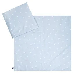 Avelia Kinderbettwäsche , Blau , Textil , Bär , 80x80 cm , Textiles Vertrauen - Oeko-Tex®, Made in Germany , pflegeleicht, schadstoffgeprüft, bio , Heimtextilien, Bettwäsche & Leintücher, Kinderbettwäsche