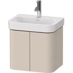 Duravit Happy D.2 Plus Waschtischunterbau wandhängend Taupe Supermatt 475x350x415 mm - HP43840838300 HP4384083830000