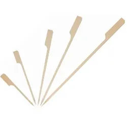 NATURESTAR® Flag Bio Bambus-Fingerfoodspieß, 1 Packung = 250 Stück, 3mm Durchmesser, 18 cm lang