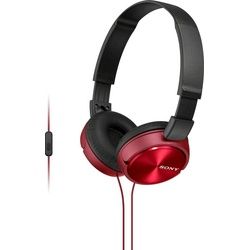 Sony MDR-ZX310AP Over-Ear-Kopfhörer (mit Headset Funktion) rot