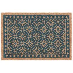 Relaxdays FUßMATTE , Textil, Kunststoff , 60x40 cm , Teppiche und Böden, Schmutzfangmatten, Fußmatten