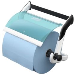 Tork Performance Wandhalter W1, für Großrollen bis 43 cm Breite, Farbe: weiß/türkis