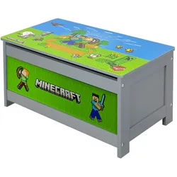 Minecraft Truhe , Multicolor , Holzwerkstoff , Objekte , 1 Fächer , 60x30x32 cm , FSC 100% , Deckel aufklappbar, geeignet zum Sitzen , Kleinmöbel
