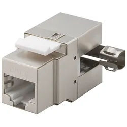 Goobay Keystone Modul RJ45 CAT 6, STP - 17,4 mm Breite, Klemmleiste für LSA Montage (werkzeugfrei), 90° gewinkelter Ausgang