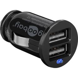 Goobay Micro USB Auto-Ladeset (12W/2.4A) - Kfz-Ladeadapter und Micro USB Kabel 1.0m (schwarz)