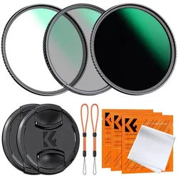 LuxusKollektion Filterset Nano D-Serie 77mm: Polfilter CPL +MC UV +Fester ND1000 Foto-Filter-Sets