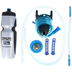 BlueDesert das H2bike Trinksystem für Radfahrer, es ermöglicht das freihändige Trinken während der Fahrt