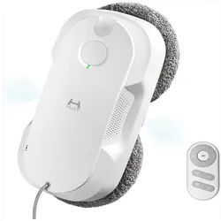 HUTT Fensterputzroboter DDC56 Elektrischer Fensterputzer Fensterputzroboter mit Sprühfunktion, Fensterputzroboter mit Sprühfunktion, Doppelter Wassertank Tank 60ml