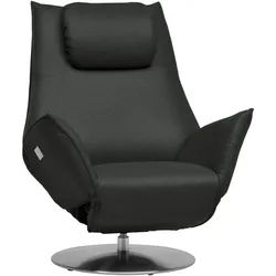 Koinor Relaxsessel , Dunkelgrau , Leder , Echtleder , Nappaleder , 92x79x90 cm , Goldenes M, Made in Germany, DIN EN ISO 9001, Dgm , Fußauswahl, Lederauswahl, Stoffauswahl, Netzbetrieb , Wohnzimmer, Sessel, Ledersessel